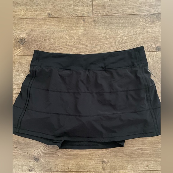 Lululemon Athletica Black Pace Rival Mid-Rise Skirt Size 12 - Picture 3 of 16